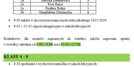 INAUGURACJA ROKU SZKOLNEGO 2024/2026