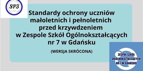 STANDARDY OCHRONY UCZNIÓW MAŁOLETNICH I PEŁNOLETNICH PRZED KRZYWDZENIEM #SP3